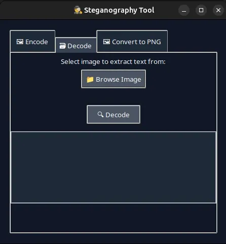 The Decode tab